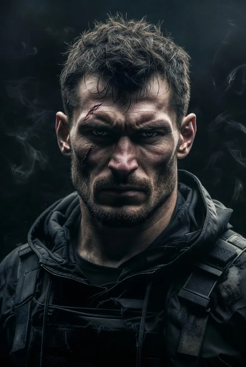 AI avatar from photo, neural network portrait: hyperrealistic male profile picture