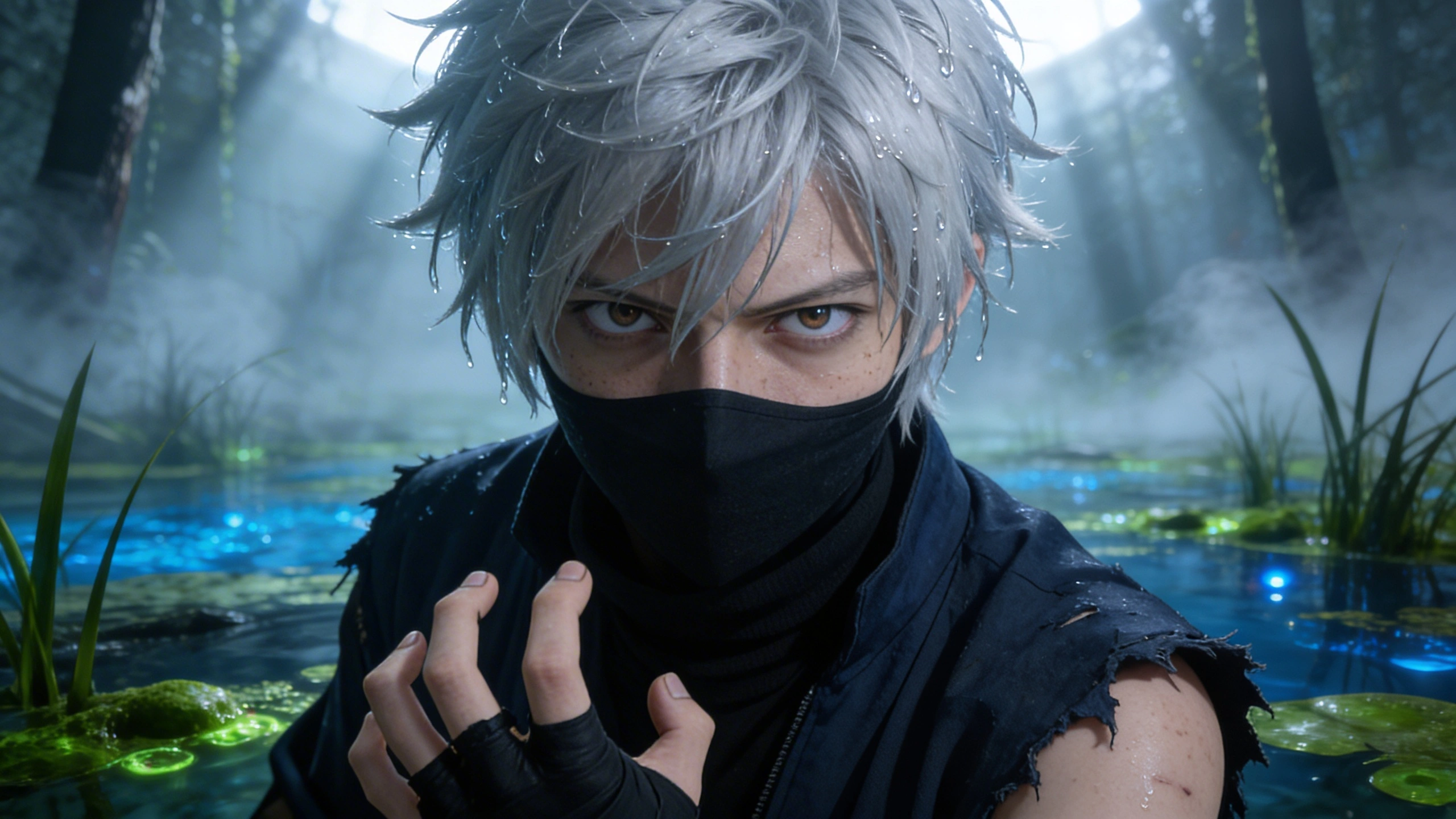 Фотореалистичный портрет персонажа, сгенерированный из аниме-кадра