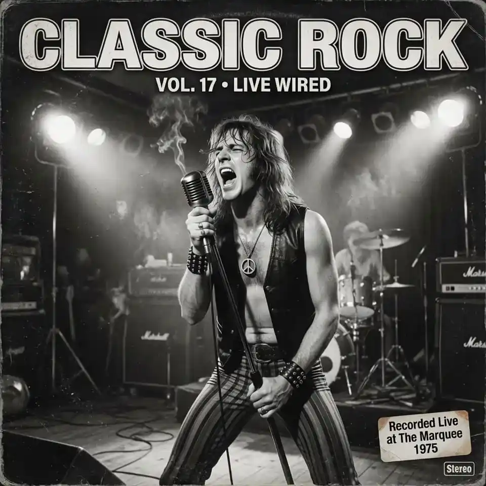 Обложка жанра Classic rock — AI-генерация музыки в этом стиле