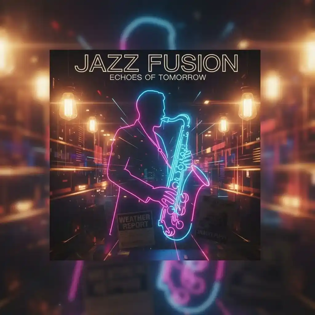Обложка жанра Jazz fusion — AI-генерация музыки в этом стиле