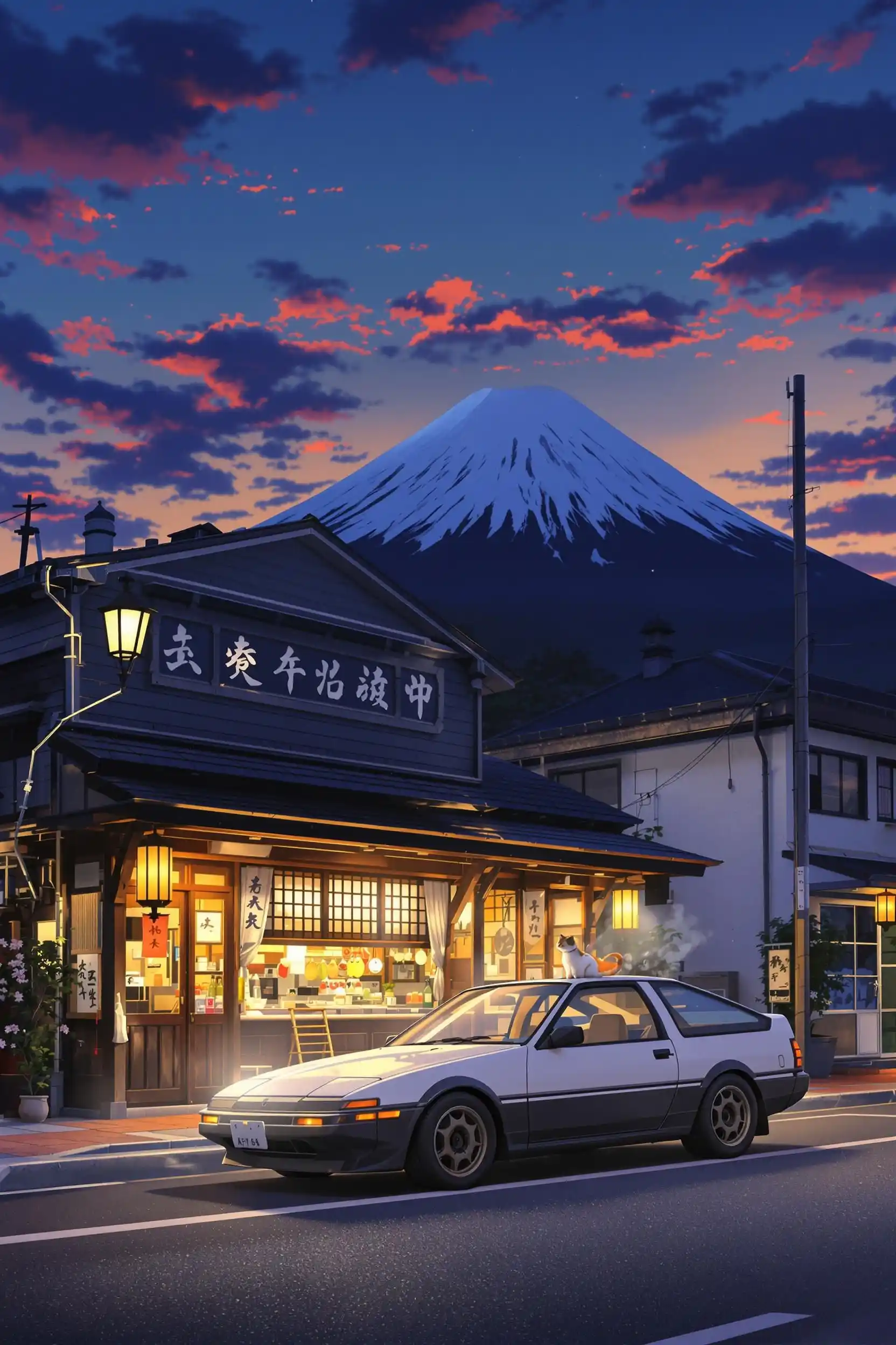 Neural network image generation: Studio Ghibli style frame, AI picture from prompt